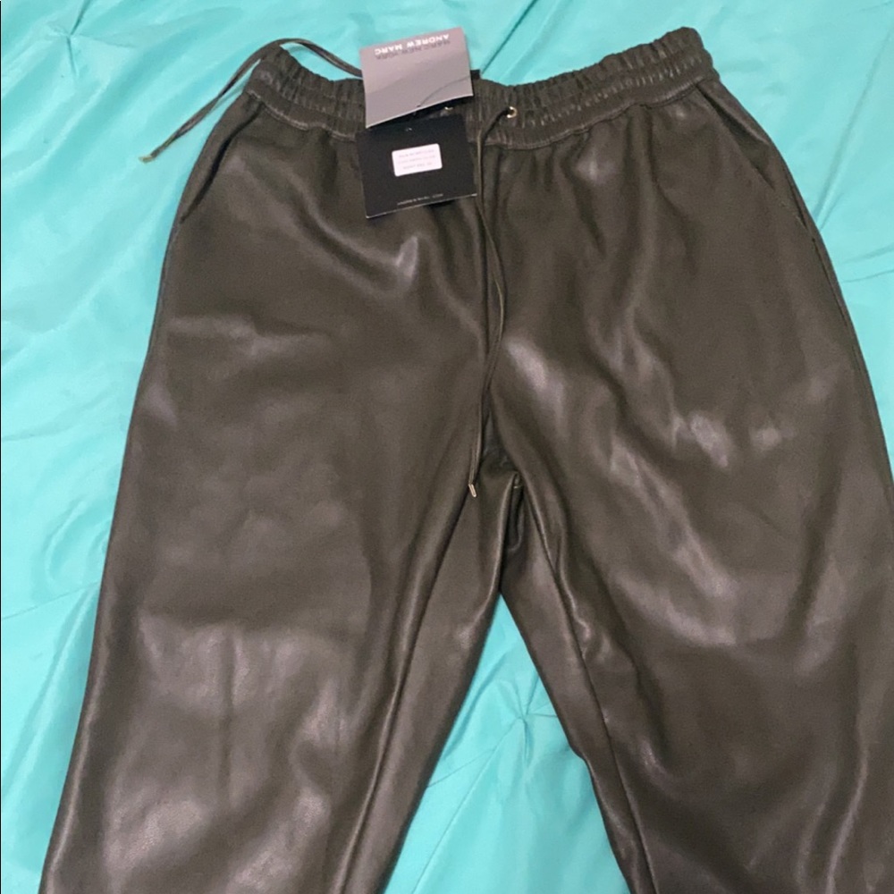 Marc Jacobs Green Leather Pants